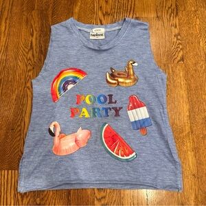 Firehouse Blue 'Pool Party' Kids Tank Top Size XS